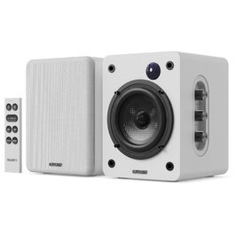 Активні колонки Majority D50X | 60W, Bluetooth 5.3, HDMI ARC, AUX | Hi-Fi стереоколонки для ПК та студії (білі)