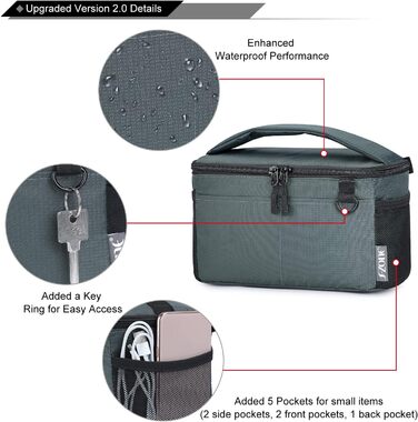 Сумка для камери S-ZONE: захищений чохол для DSLR, SLR, TLR, з відділеннями для об'єктивів та аксесуарів