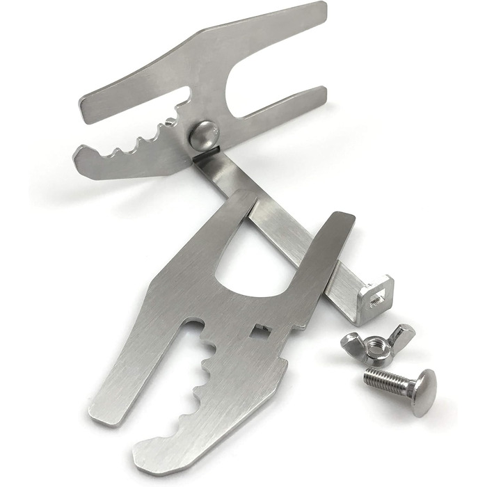 Flammlachs Board - Stainless Steel Holder - Premium Grill Accessory for Fire Pits & Charcoal Grills (Flammlachs Board Holder)