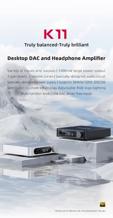 Портативний підсилювач для навушників FiiO K11