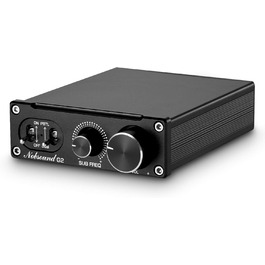 Підсилювач сабвуфера Nobsound G2, 100 Вт, моно, для пасивних сабвуферів та бас-шейкерів, з регулятором гучності, домашній аудіо підсилювач