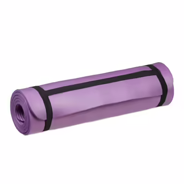 Relaxdays Yoga Mat, 1 cm thick, solid color