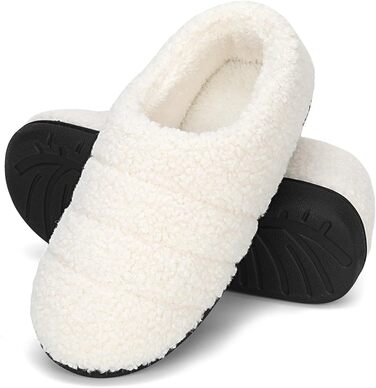 Тапочки халатні Mishansha зимові, теплий memory foam, жорстка підошва, розмір 36-47, білі