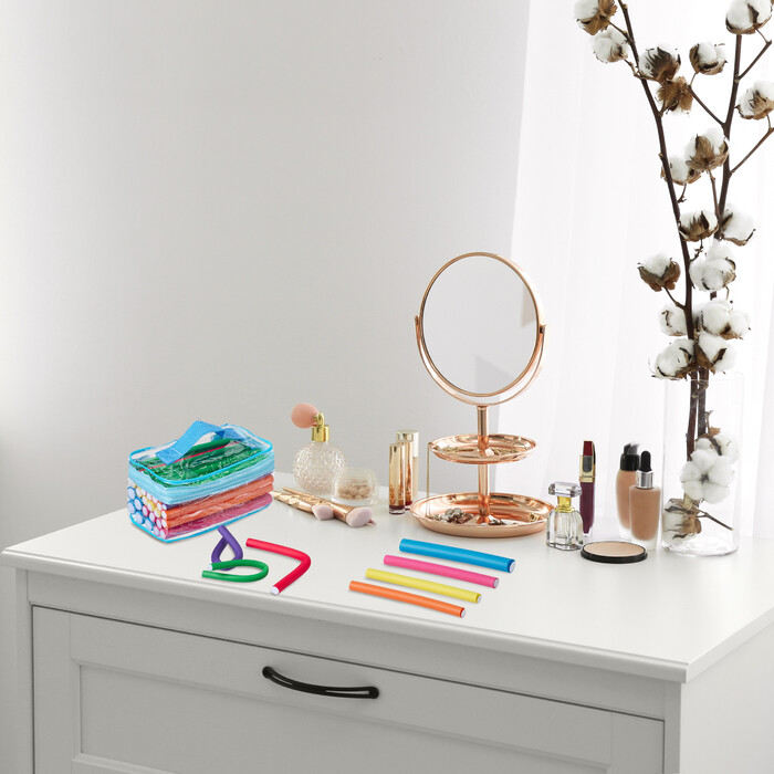 Relaxdays 48-Piece Curl Roller Set with Case