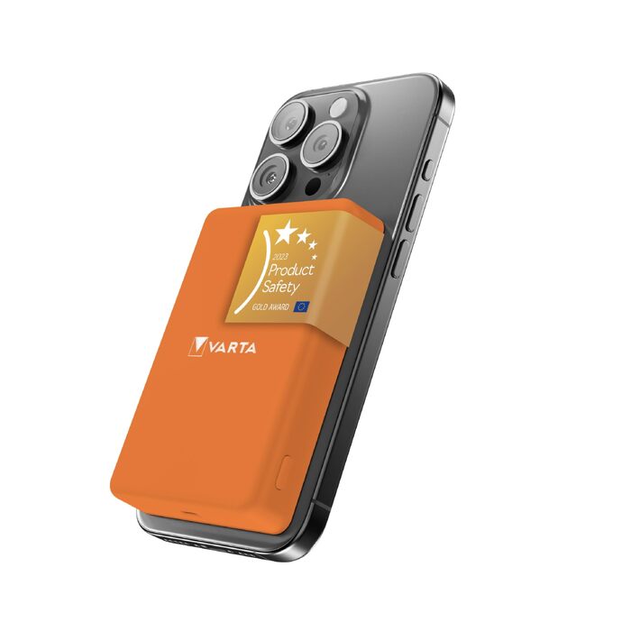 Повербанк VARTA Power Bank Energy 10000 mAh, 20W, USB-C та USB-A, Li-Polymer, з функцією Pass-Through, зарядка до 3 пристроїв одночасно, LED-індикація, помаранчевий