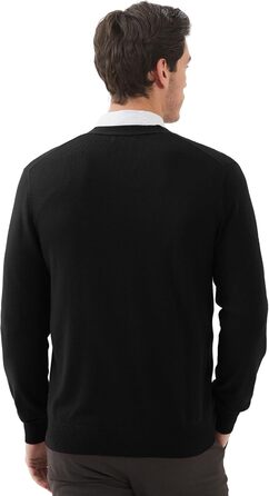 Чоловічий кардиган Kallspin з вовняної суміші, чорний, XL