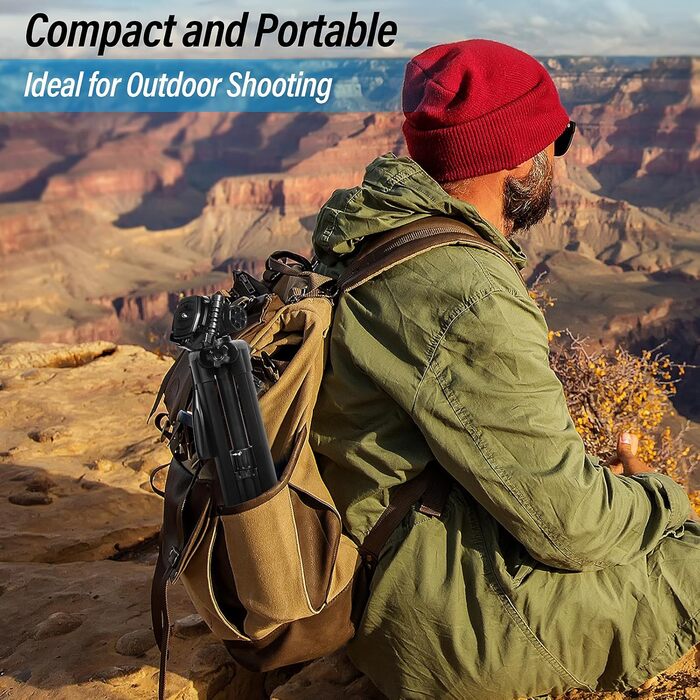 Штатив для камери SIRUI 154 см, алюмінієвий трипод з кріпленням для телефону, максимальне навантаження 5 кг