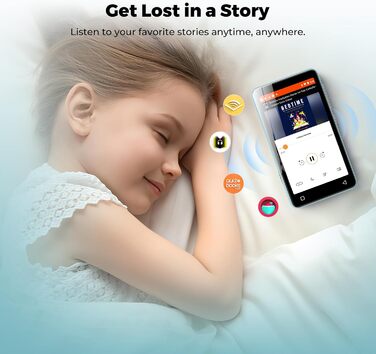 MP3 плеєр 160GB з Bluetooth та WiFi, Android плеєр для дітей з сенсорним екраном 4