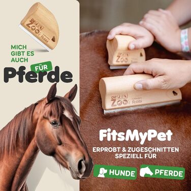 Щітка для собак DR Zoo 'Robbi' - якісна щітка для грумінгу, видаляє підшерсток у собак великих та малих порід