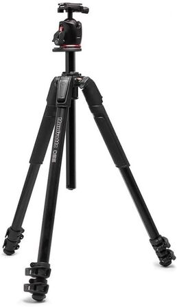 Штатив Manfrotto 055XPRO3 з триногим кріпленням – професійний штатив з алюмінію, 3 сегменти, для DSLR та аксесуари