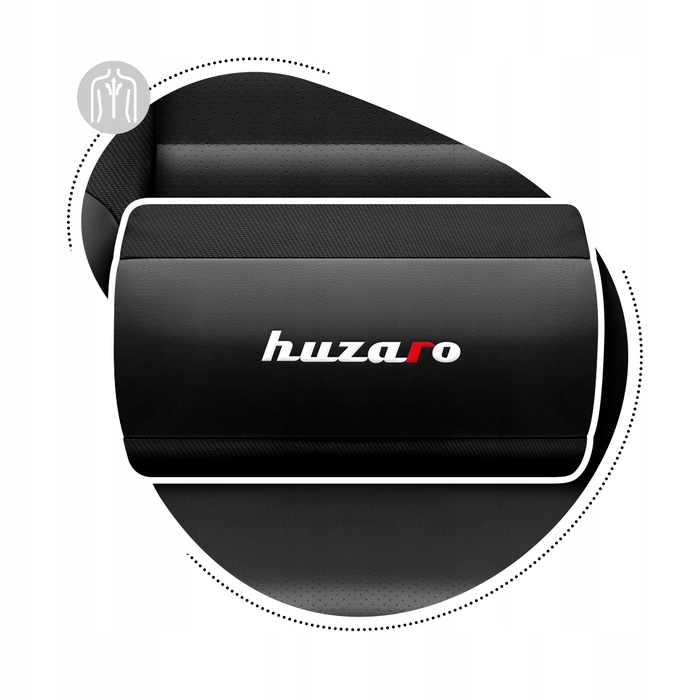 Ігрове крісло Huzaro Ranger 6.0, штучна шкіра, чорне