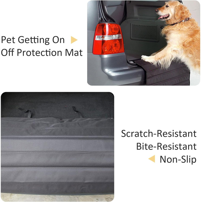 Захист для багажника автомобіля для собак, килимок у багажник, вологостійкий, стійкий до подряпин та розривів, 80x64 см (сірий)
