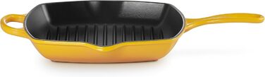 Чавунна гриль-сковорода Le Creuset Signature, квадратна, 26 см, для всіх типів плит, індукція, колір Nectar, 2,86 кг