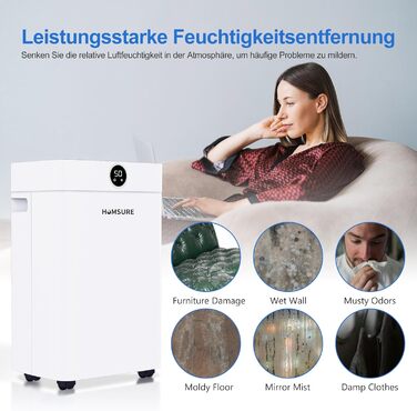 Вологопоглинач повітря 25л з таймером 24г, автоматичним розморожуванням та безперервним відведенням води