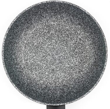 Набір сковорідок Salter Megastone 3 шт: антипригарні, індукція, 20/24/28 см, PFOA-фрі, м'які ручки, для посудомийки, сріблясті
