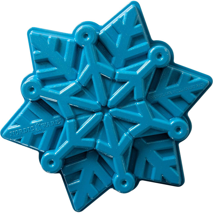 Nordic Ware Baking Pan, Cake Pan, Snowflake, Frozen, Winter Blue, Aluminum, Non-Stick, NW 88242