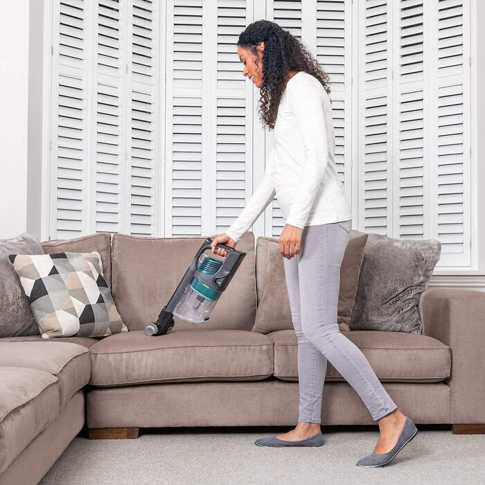 Пилголом Shark бездротовий із ручкою [IZ201EU] - 40 хв роботи, Anti Hair Wrap, 0.7 л, 26 x 24.5 x 118 см; (насадка для шерсті тварин, блакитний)