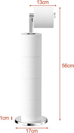 Підставка для туалетного паперу Newpop, нержавіюча сталь, без свердління, підлогова, для зберігання рулонів