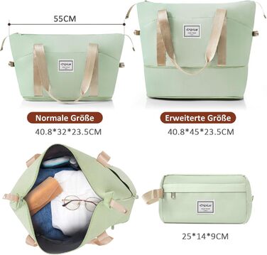 Набір валіз Merax 5 шт. з ABS-пластику, з колесами та TSA-замком, сіро-зелений