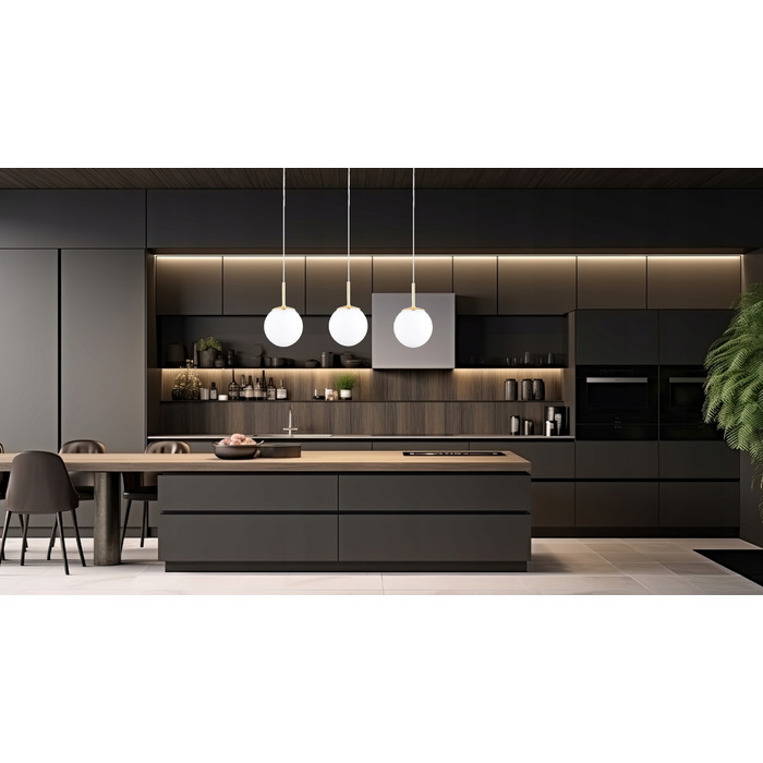 Підвісна люстра Elko-Lighting Milo Gold на 3 цоколі E27