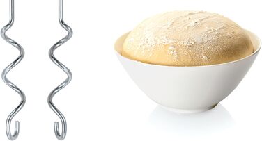 Ручний міксер Bosch MFQ3540: 2 вінчики, 2 гаки для тіста, пюрірувач, 5 швидкостей, 450 Вт, білий