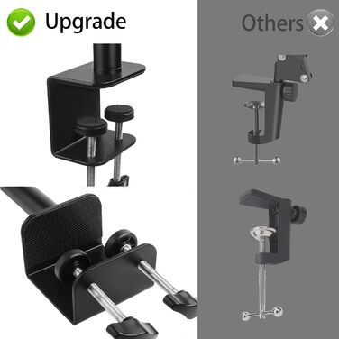 Підставка для мікрофона з кріпленням на стіл - сумісна з Blue Yeti, HyperX QuadCast, Elgato Wave, Q2U, Fifine та ін.