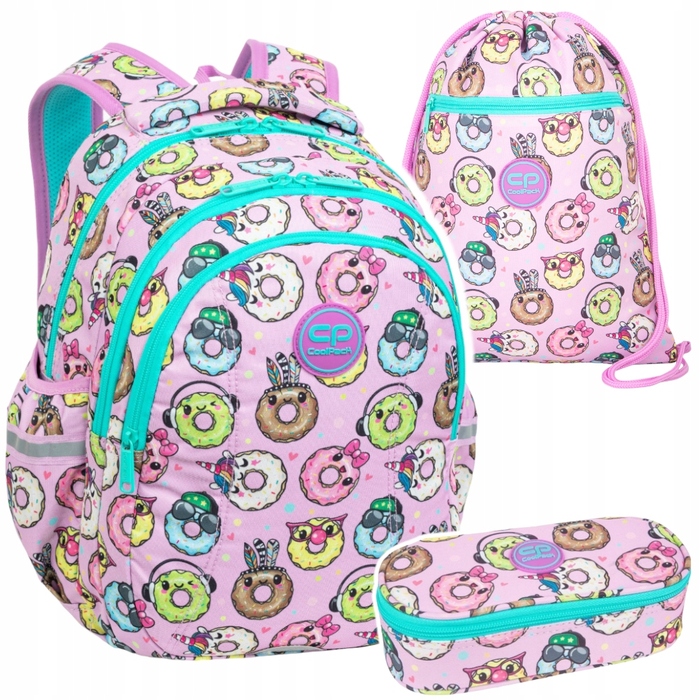 Трикамерний рюкзак Coolpack Joy S Happy Donuts для учнів 1-3 класів, F048665