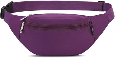 Гірчиця для жінок та чоловіків на пояс, сумочка на стегно, Doggy Bag, сумка для активного відпочинку, спортивна сумка для телефону, сумка через плече, кемпінг, фітнес, велосипед, гаманець, мішечок (фіолетовий)