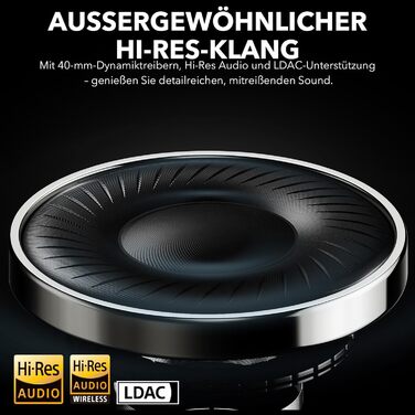 Навушники бездротові 1Mii AI Y8+ Bluetooth 6.0 з активним шумозаглушенням LDAC, 100 годин роботи, бежеві