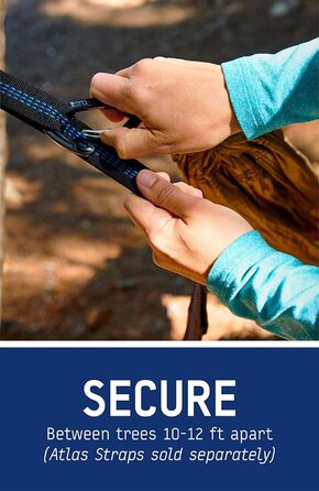 Гамак для кемпінгу ENO DoubleNest, 1-2 особи, спеціальне видання, кольори ATC Violett / Blaugrün (Sunshine)