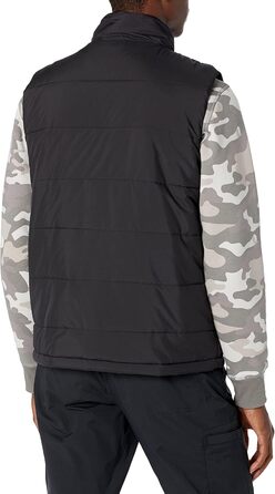 Чоловіча жилетка Amazon Essentials з утеплювачем та флісовою підкладкою, чорна