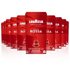Кава Lavazza Espresso Qualità Rossa в алумінієвих капсулах, сумісні з Nespresso, 10 шт по 10 г