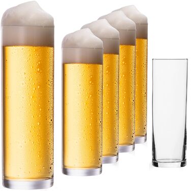 Набір склянок Kölsch Imperial 6 шт по 200 мл для пива Кельш, скляні, для мийки в посудомийній машині