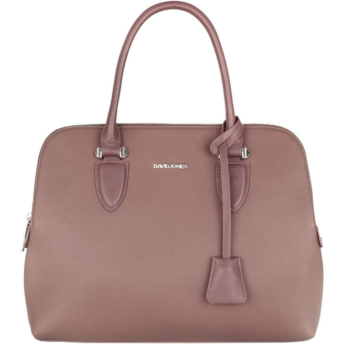 Сумка жіноча David Jones елегантна шопер (Tote Bag) з PU шкіри - рожева. Сумка через плече, багато відділень для роботи та повсякденного використання