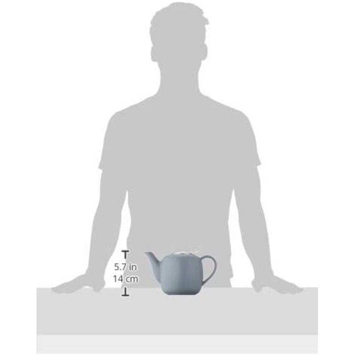 Küchenprofi Teapot LONDON, Ceramic, 8 Cups, Insulated Thermos, Dishwasher Safe Teapot, 1.5 Liter Teapot, Optimal Heat Retention, Teapot with Infuser, Insulated Teapot