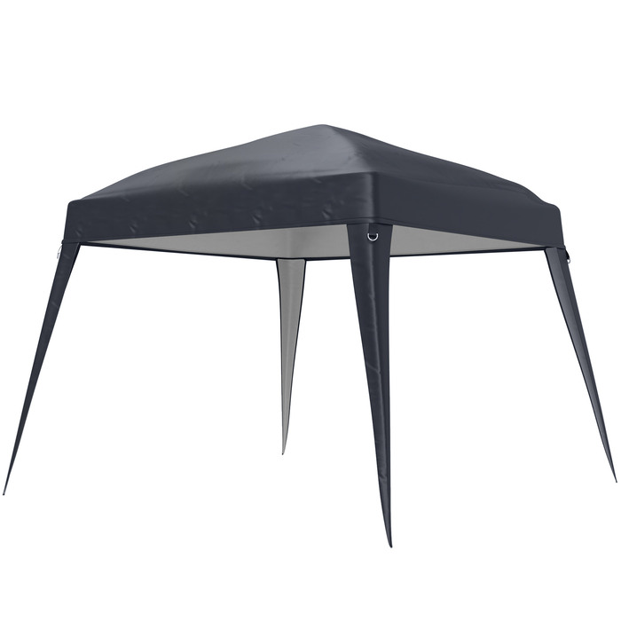 Outsunny Replacement Canopy Top for Gazebo 3x3m, Water-Repellent, Stable, Winter-Proof - Pavilion Roof for Pop-Up Gazebo, Storm-Resistant Party Tent, Replacement Cover with Single Roof Canopy for Garden Gazebo, Dark Grey | Aosom