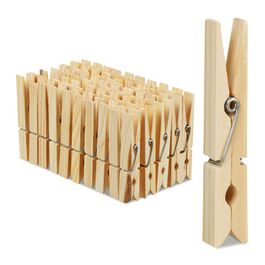 Relaxdays Wooden Clothes Pins - 100 Pack