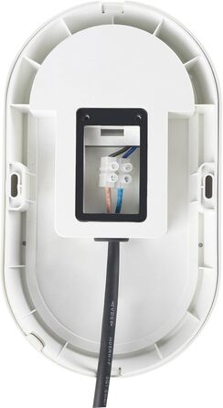LED світильник настінний овальний 18W 4000K IP65 з чорною рамкою для дому, офісу, ванної кімнати, саду та інших приміщень