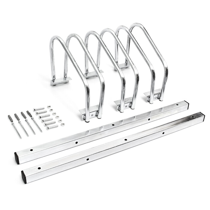 Relaxdays Bicycle Stand for 3 Bicycles, Steel