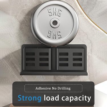 Тримач для зубних щіток на стіну без свердління, алюміній, чорний колір, самоклеюча кріплення для зубних щіток, пасти, бритви та гребеня