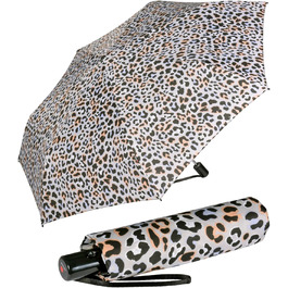 Зонт Knirps Taschenschirm Slim Duomatic з автоматичним відкриванням/закриванням та UV-захистом Renature - Green (Jaguar Apricot)