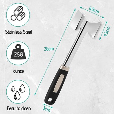 Рубессія М'ясорубка-Клопфер: подвійний молоток для м'яса, подрібнювач для стейків, курки, свинини та шніцелів