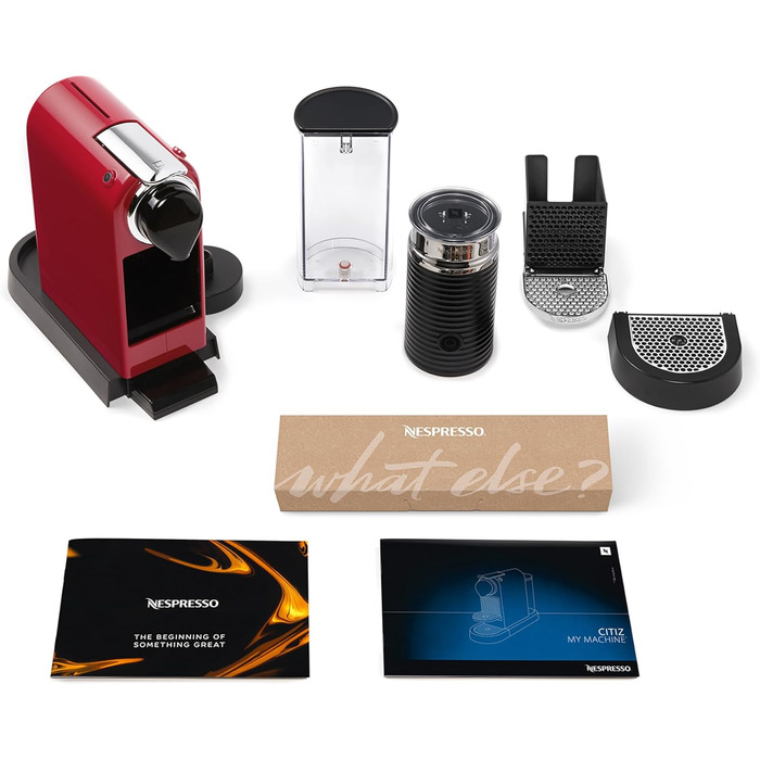 Кавомашина капсульна Nespresso Krups XN7615 Citiz&Milk, 1260 Вт, 1 л, 19 Бар, червона