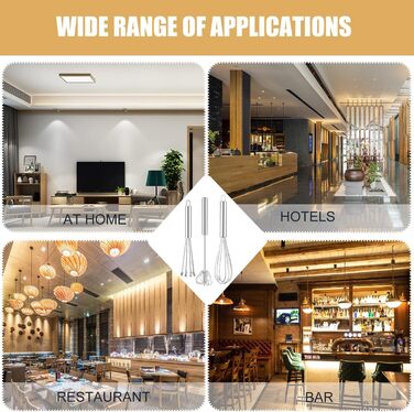 Набір міксерів з нержавіючої сталі, 3 шт. (Ballon, Flexi, з кульками) для випічки та змішування тіста, сріблястий