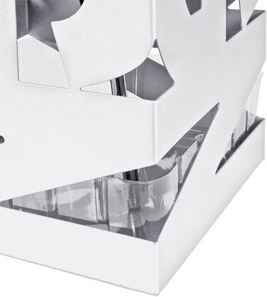 Підставка для парасольки HAKU Möbel, біла, металева, 16x48x16 см, сучасний стиль