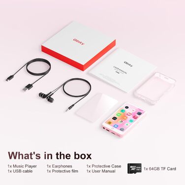 MP3 плеєр Oilsky 80GB з Bluetooth, WiFi, Android 9.0, 4