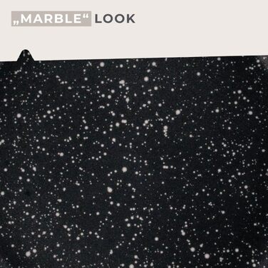 Набір сковорідок Fackelmann Marble 20 см та 24 см з антипригарним покриттям, з 90% переробленого алюмінію, ергономічні ручки, індукційні сковороди для смаження та тушкування (вок, 28 см)