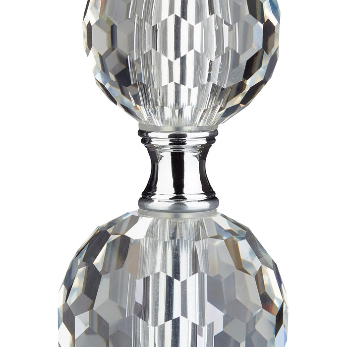 Настільна лампа Relaxdays з кришталевим дизайном, 54 x 29,5 см, чорна