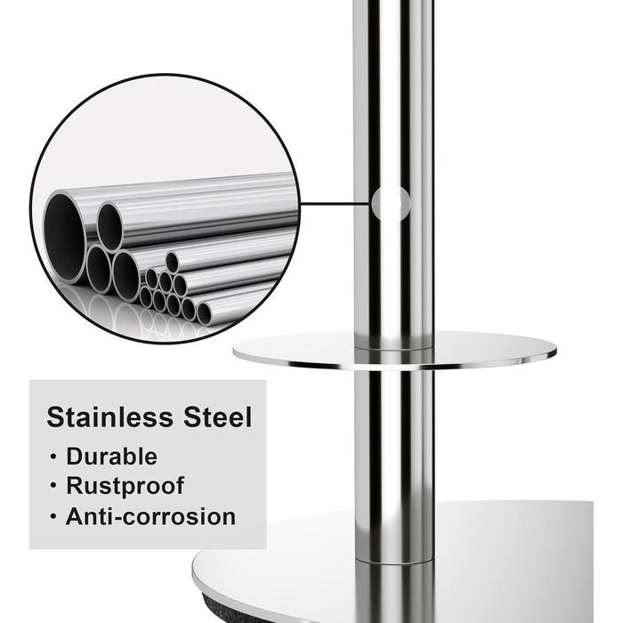 Підставка для туалетного паперу, сталева, для 3 рулонів, аксесуар для ванної кімнати