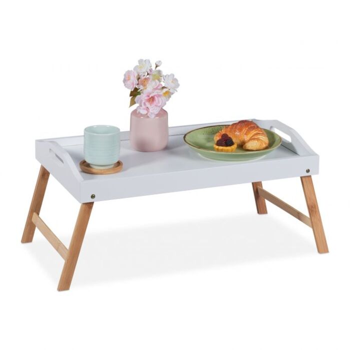 Relaxdays Folding Bed Tray